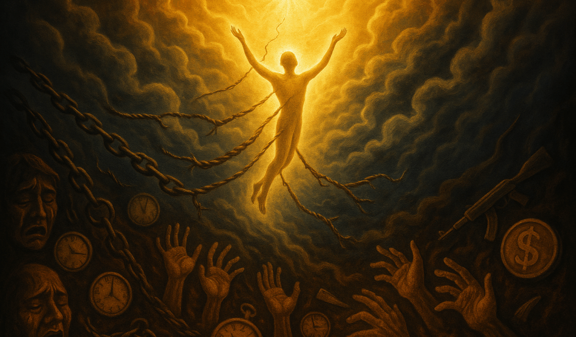 Душа — Атма, вырывающаяся из оков кармы (The Soul — Ātman Breaking Free from the Bonds of Karma)