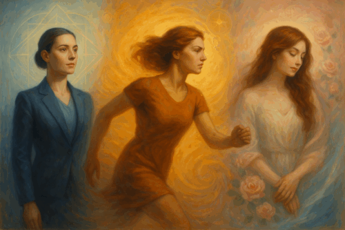 Три женщины, символизирующие лидерство, страсть и красоту (Three Women Symbolizing Leadership, Passion, and Beauty)